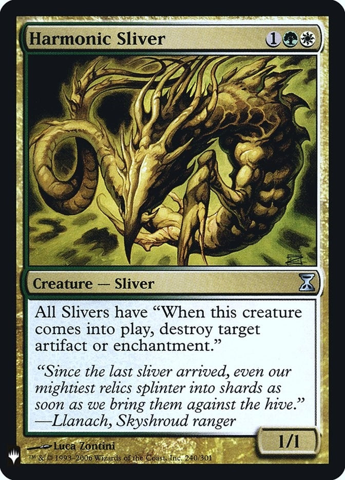 Harmonic Sliver (240) (The List Reprints)
