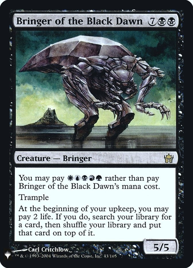 Bringer of the Black Dawn (43) (The List Reprints)
