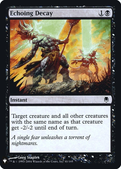 Echoing Decay (41) (The List Reprints)