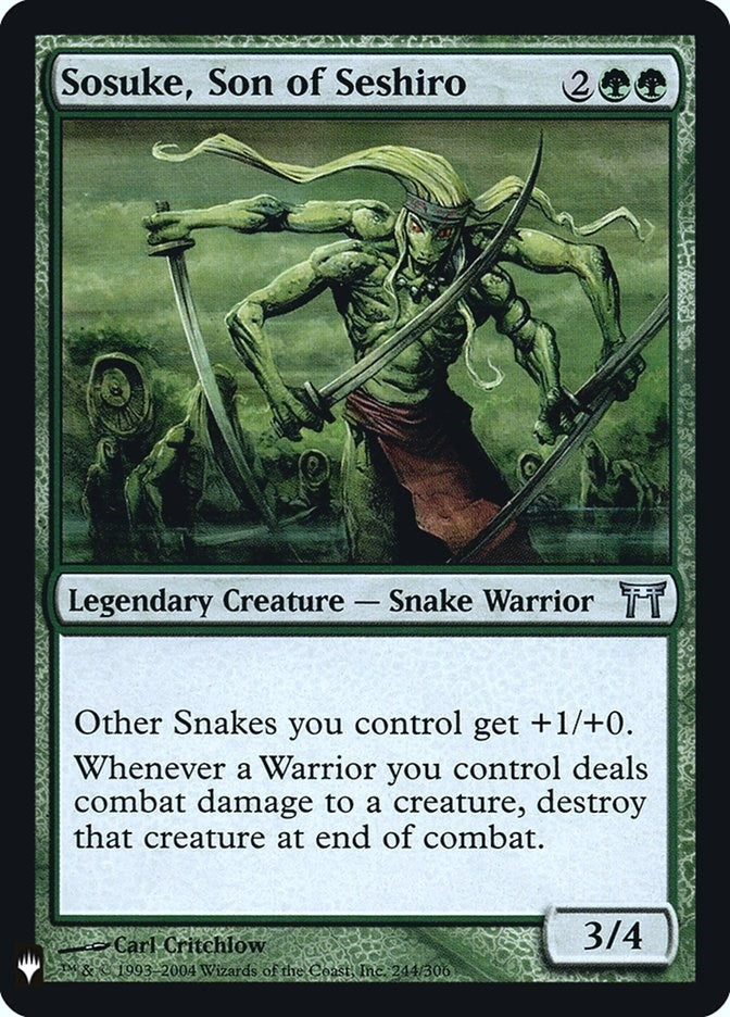 Sosuke, Son of Seshiro (244) (The List Reprints)
