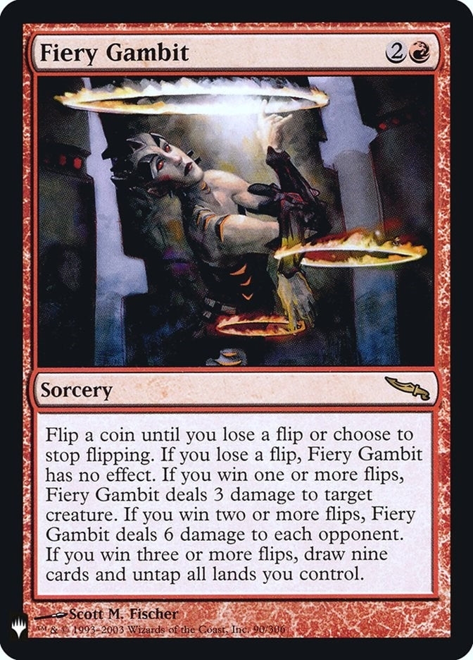 Fiery Gambit (90) (The List Reprints)