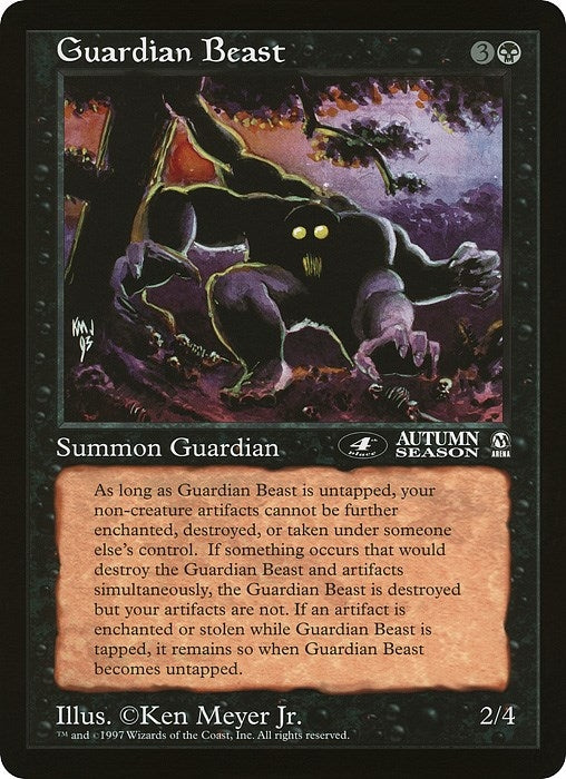 Guardian Beast (4th Place) (Arena League) (Oversize Cards)