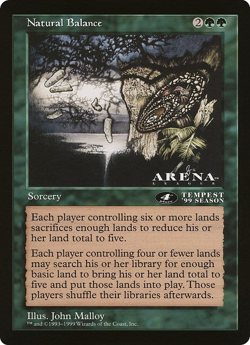 Natural Balance (4th Place) (Arena League) (Oversize Cards)