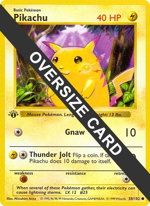 Image for Pikachu (058/102) (Jumbo Cards) - Pokemon