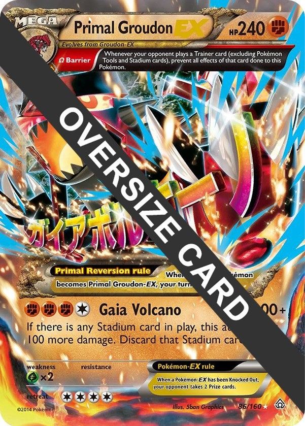 Image for Primal Groudon EX (086/160) (Jumbo Cards) - Pokemon