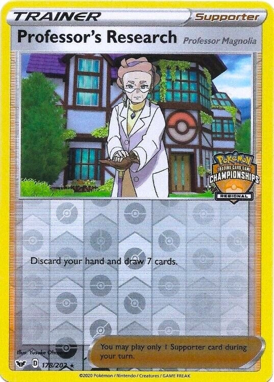 Image for Professor's Research - 178/202 (Regional Championships) (178/202) (League & Championship Cards) - Pokemon