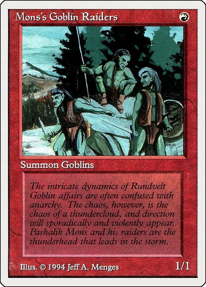 Mons's Goblin Raiders (167) (Summer Magic)