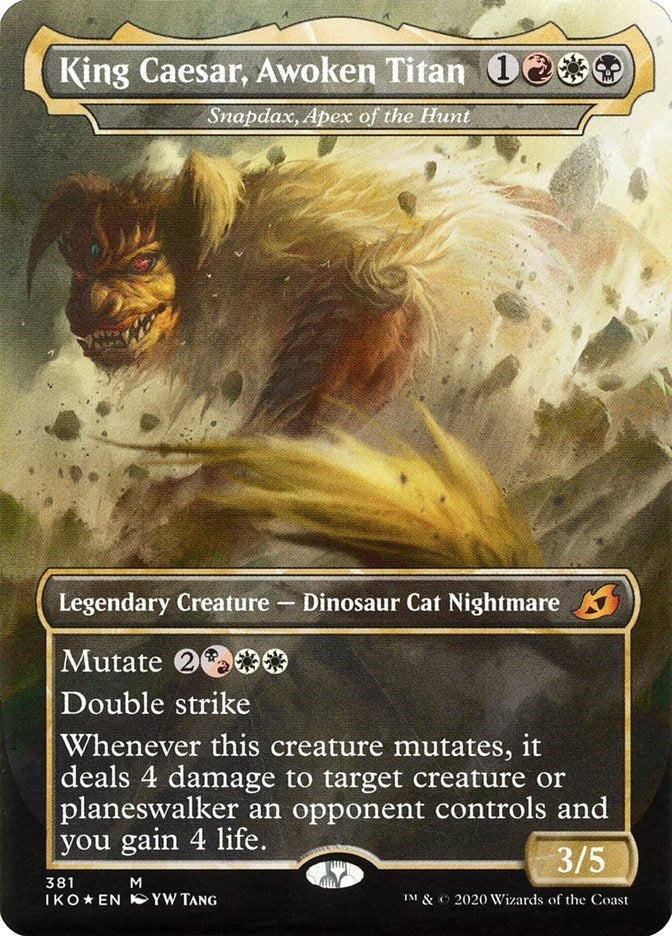 King Caesar, Awoken Titan - Snapdax, Apex of the Hunt (381) (Ikoria: Lair of Behemoths)