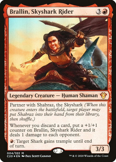 Brallin, Skyshark Rider (4) (Commander 2020)