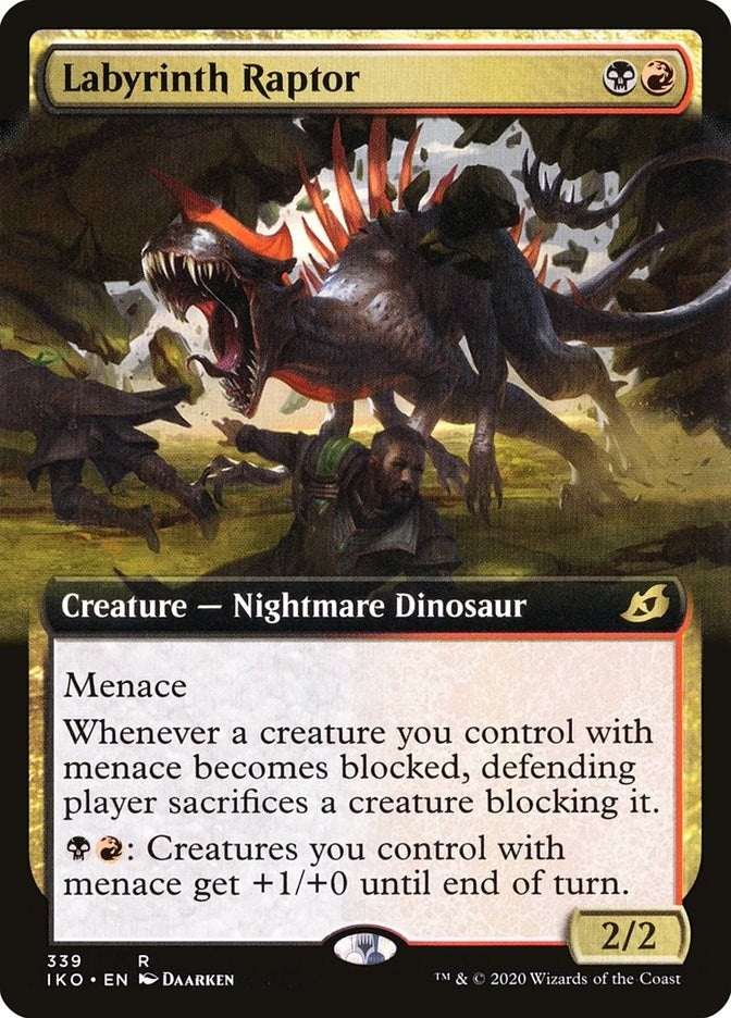 Labyrinth Raptor (Extended Art) (339) (Ikoria: Lair of Behemoths)