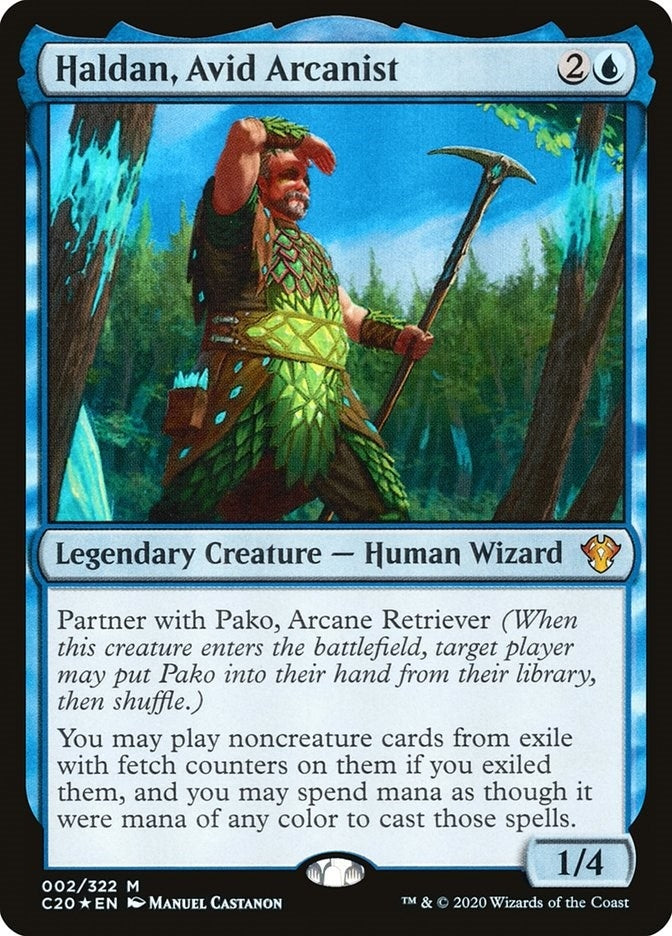 Haldan, Avid Arcanist (2) (Commander 2020)