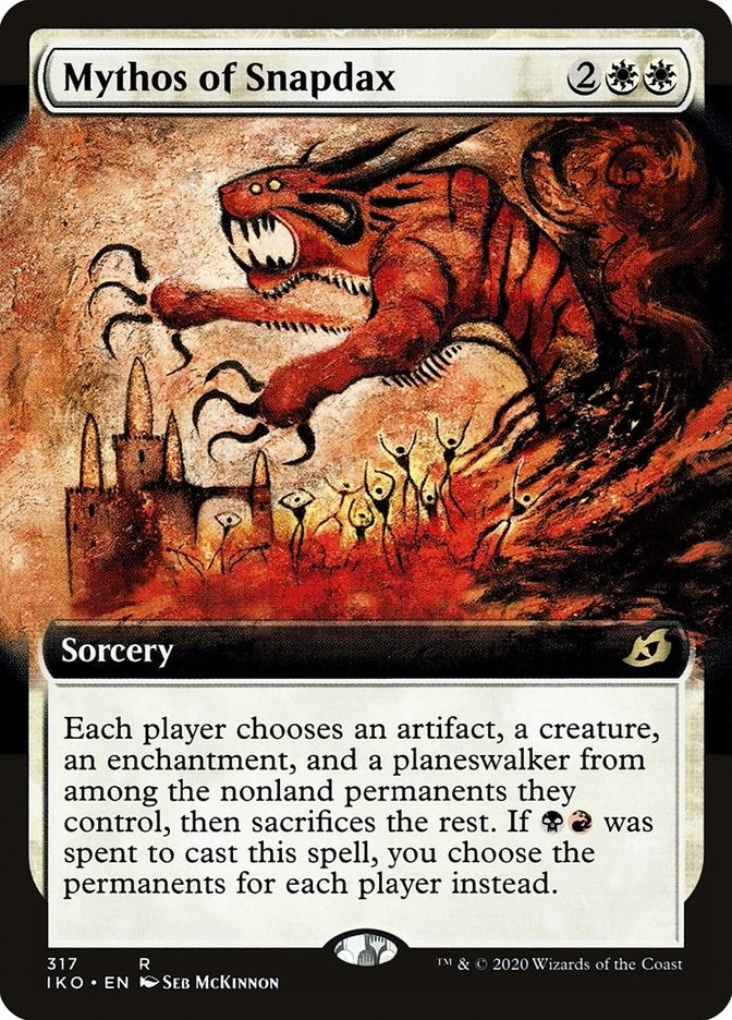 Mythos of Snapdax (Extended Art) (317) (Ikoria: Lair of Behemoths)