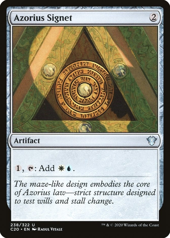 Azorius Signet (238) (Commander 2020)