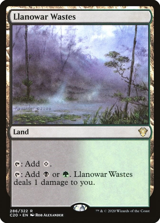 Llanowar Wastes (286) (Commander 2020)