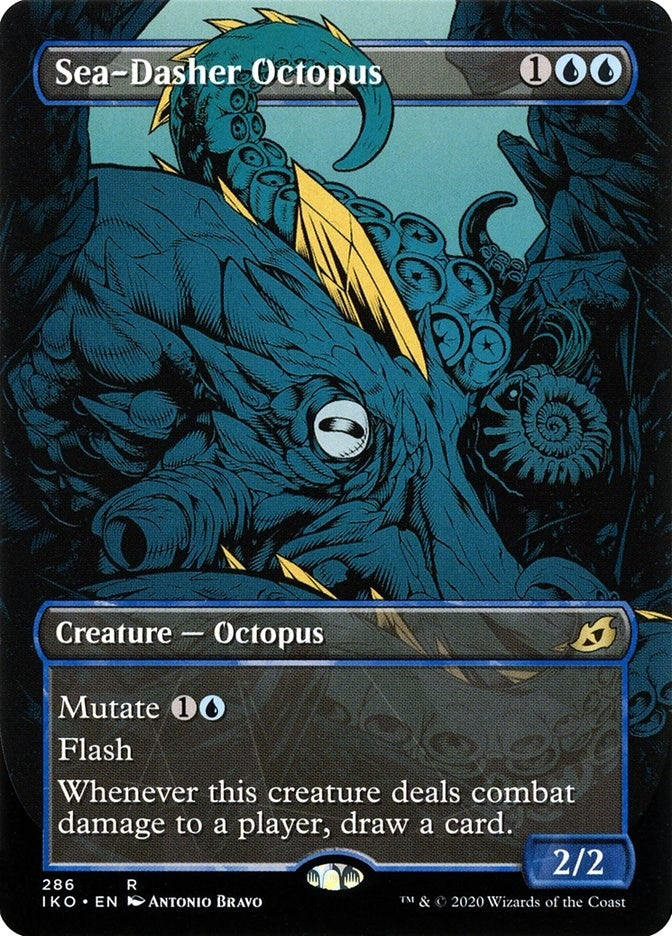 Sea-Dasher Octopus (Showcase) (286) (Ikoria: Lair of Behemoths)