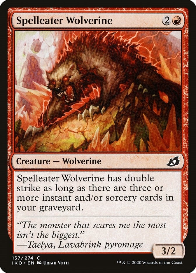 Spelleater Wolverine (137) (Ikoria: Lair of Behemoths)
