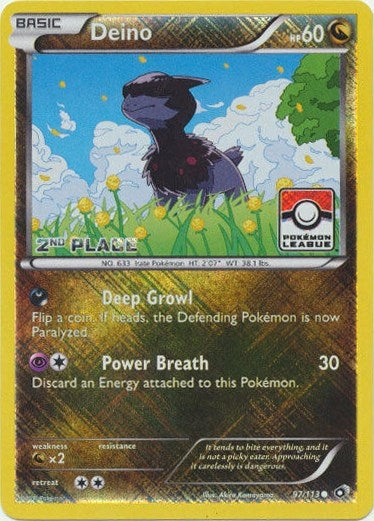 Image for Deino - 97/113 (Pokemon League) [2nd Place] (097/113) (League & Championship Cards) - Pokemon