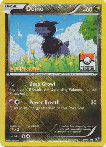 Image for Deino - 97/113 (Pokemon League) [3rd Place] (097/113) (League & Championship Cards) - Pokemon