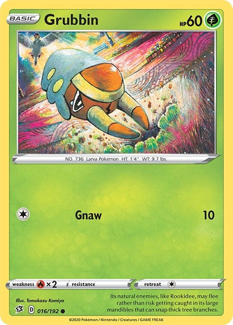 Image for Grubbin (016/192) (SWSH02: Rebel Clash) - Pokemon