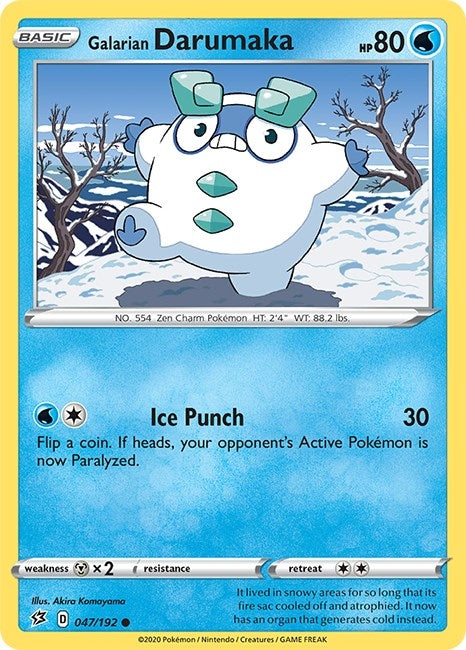 Image for Galarian Darumaka (047/192) (SWSH02: Rebel Clash) - Pokemon