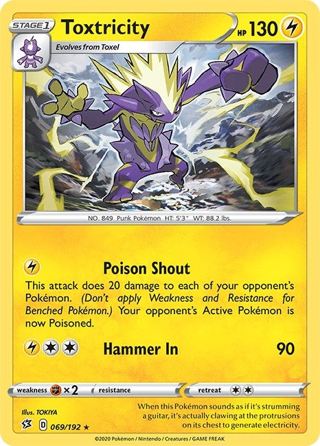 Image for Toxtricity (069/192) (SWSH02: Rebel Clash) - Pokemon