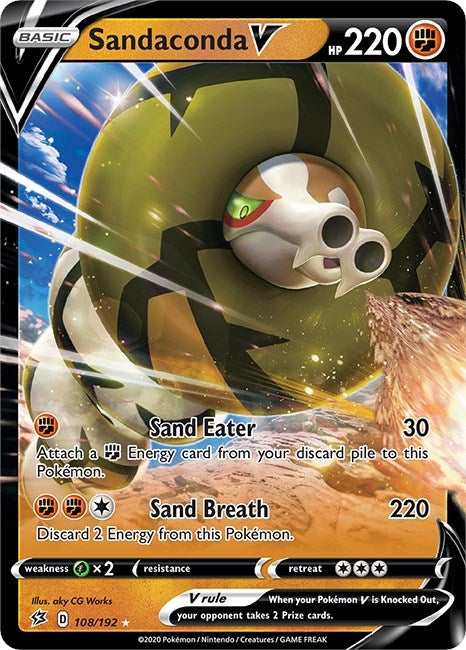 Image for Sandaconda V (108/192) (SWSH02: Rebel Clash) - Pokemon