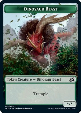 Dinosaur Beast Token (11) (Ikoria: Lair of Behemoths)