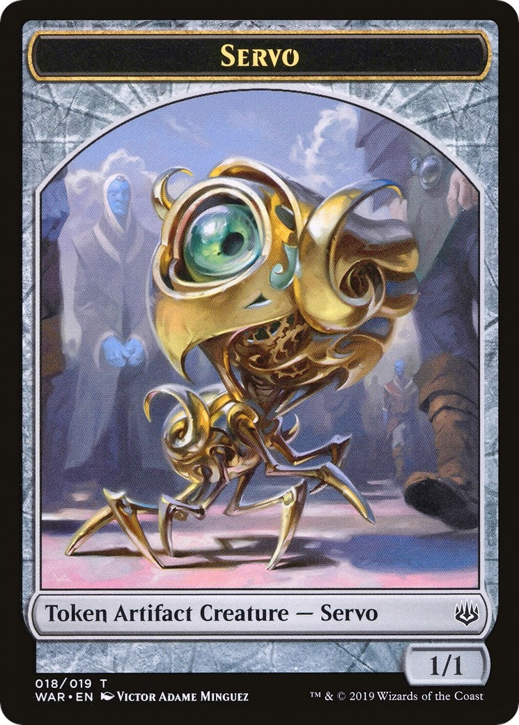 Servo // Wizard Double-Sided Token (Challenger 2020) (18 // 5) (Unique and Miscellaneous Promos)