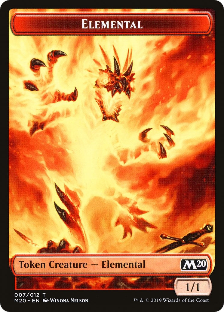 Elemental // Satyr Double-Sided Token (Challenger 2020) (7 // 9) (Unique and Miscellaneous Promos)