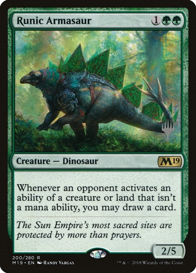 Runic Armasaur (200) (Promo Pack: Ikoria)
