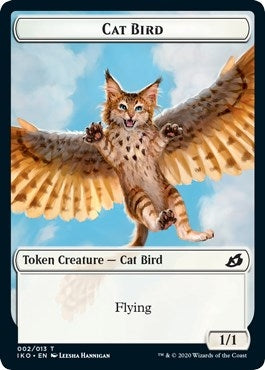 Cat Bird // Human Soldier (004) Double-Sided Token (2 // 4) (Ikoria: Lair of Behemoths)