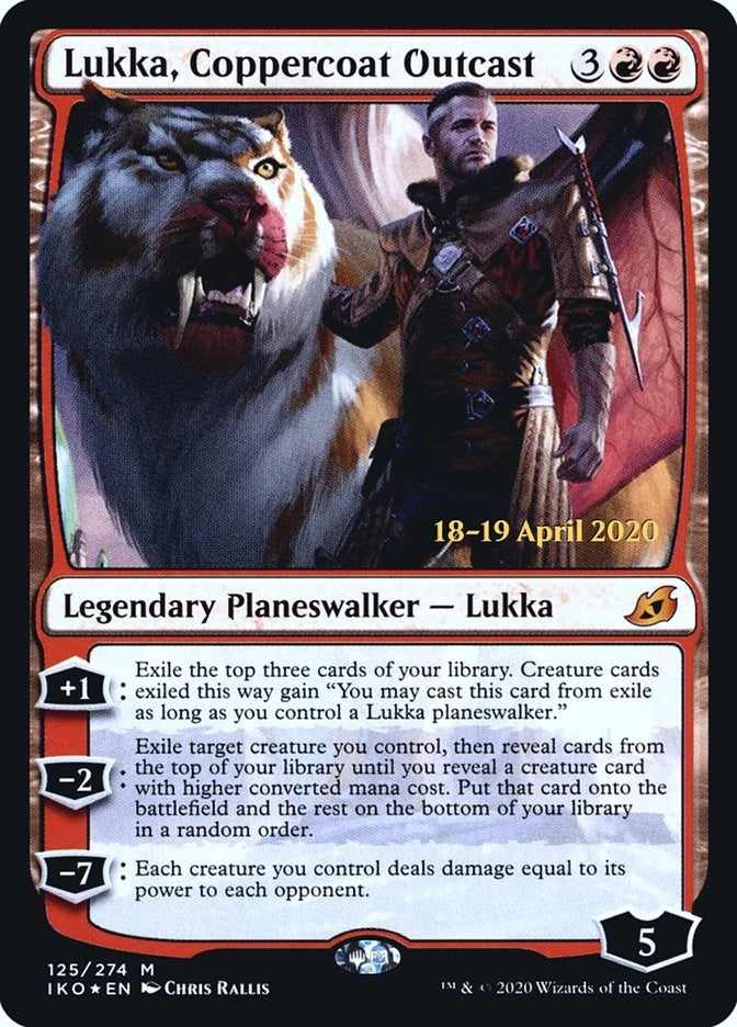 Lukka, Coppercoat Outcast (125) (Prerelease Cards)