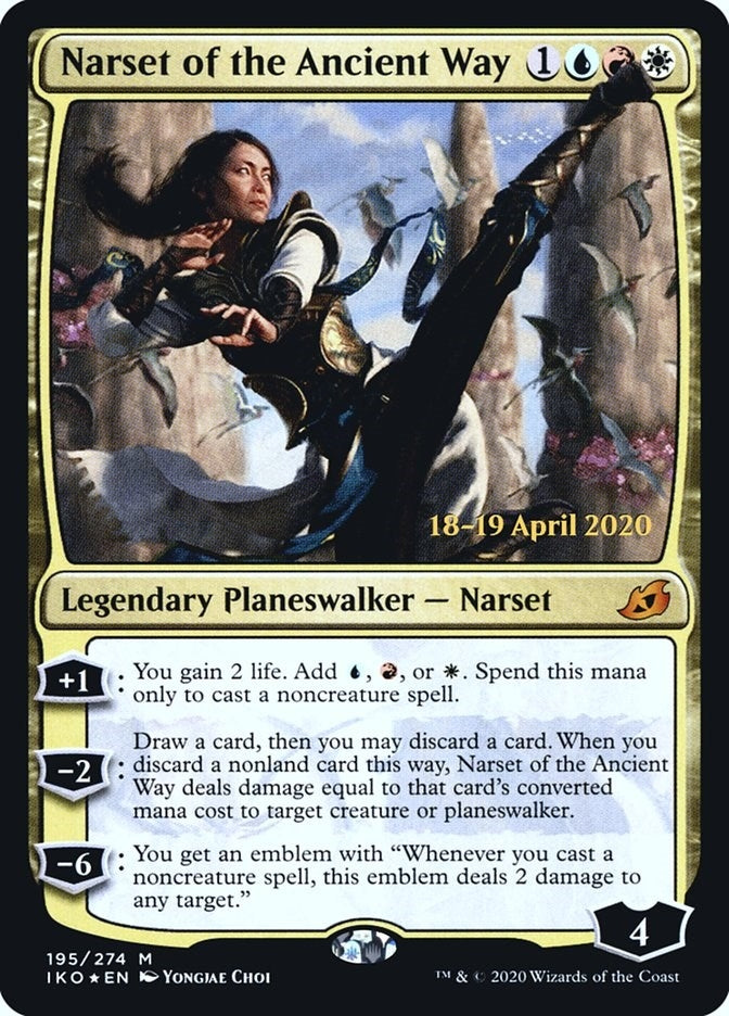 Narset of the Ancient Way (195) (Prerelease Cards)