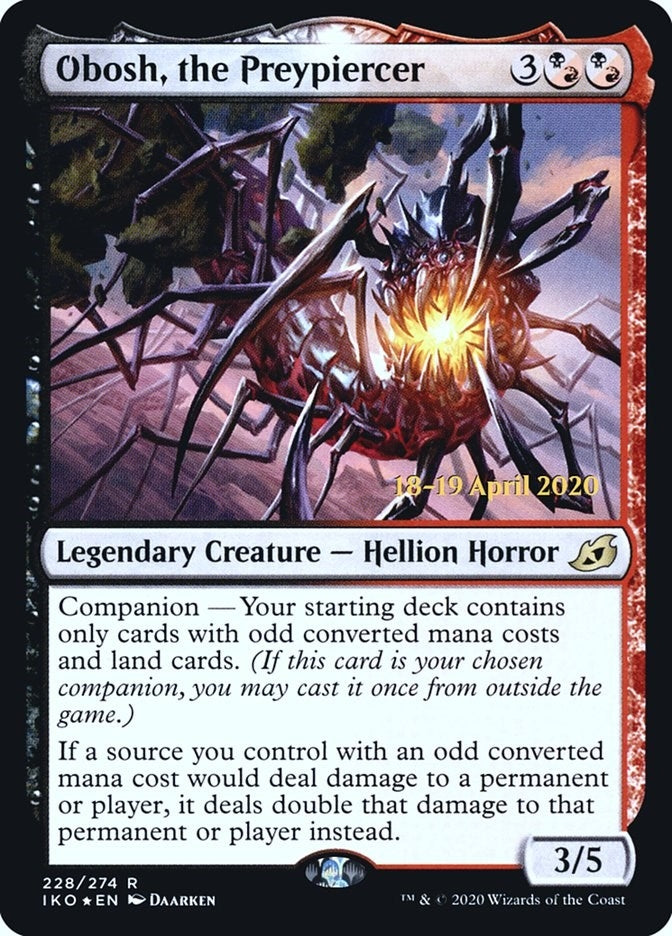 Obosh, the Preypiercer (228) (Prerelease Cards)
