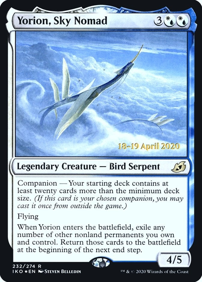 Yorion, Sky Nomad (232) (Prerelease Cards)