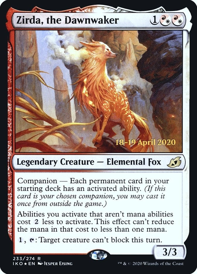 Zirda, the Dawnwaker (233) (Prerelease Cards)