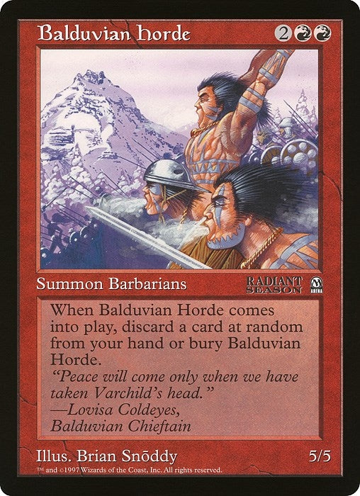 Balduvian Horde (Arena League) (Oversize Cards)