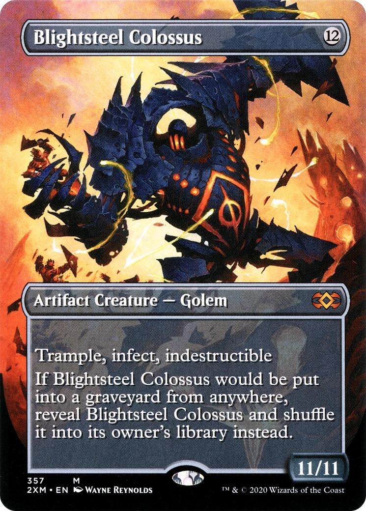 Blightsteel Colossus (Borderless) (357) (Double Masters)