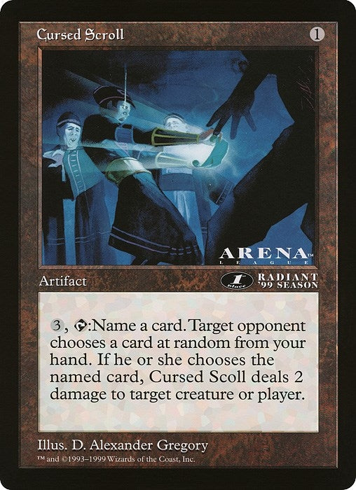 Cursed Scroll (1st Place) (Arena League) (Oversize Cards)
