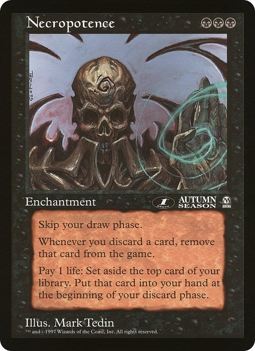 Necropotence (1st Place) (Arena League) (Oversize Cards)