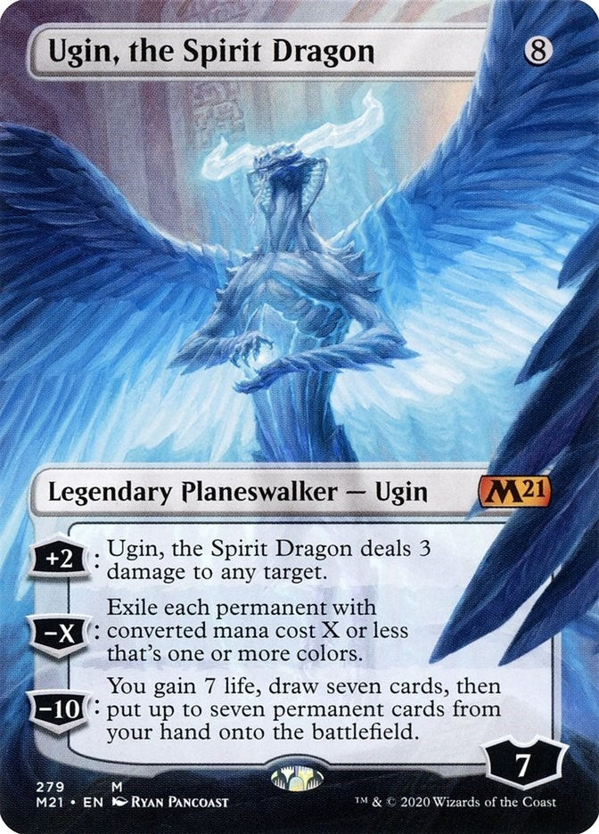 Ugin, the Spirit Dragon (Borderless) (279) (Core Set 2021)
