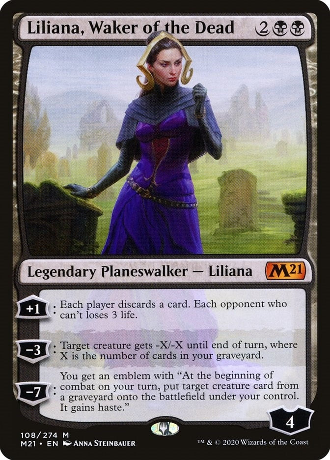 Liliana, Waker of the Dead (108) (Core Set 2021)