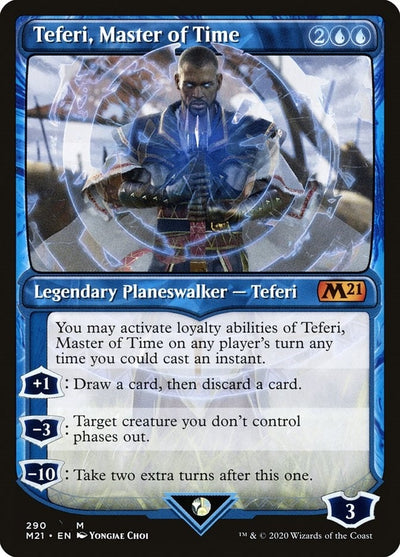 Teferi, Master of Time (Showcase) (290) (290) (Core Set 2021)