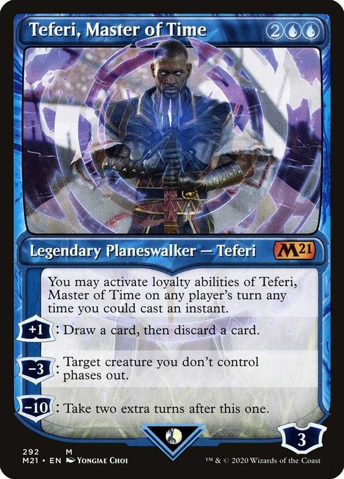 Teferi, Master of Time (Showcase) (292) (292) (Core Set 2021)