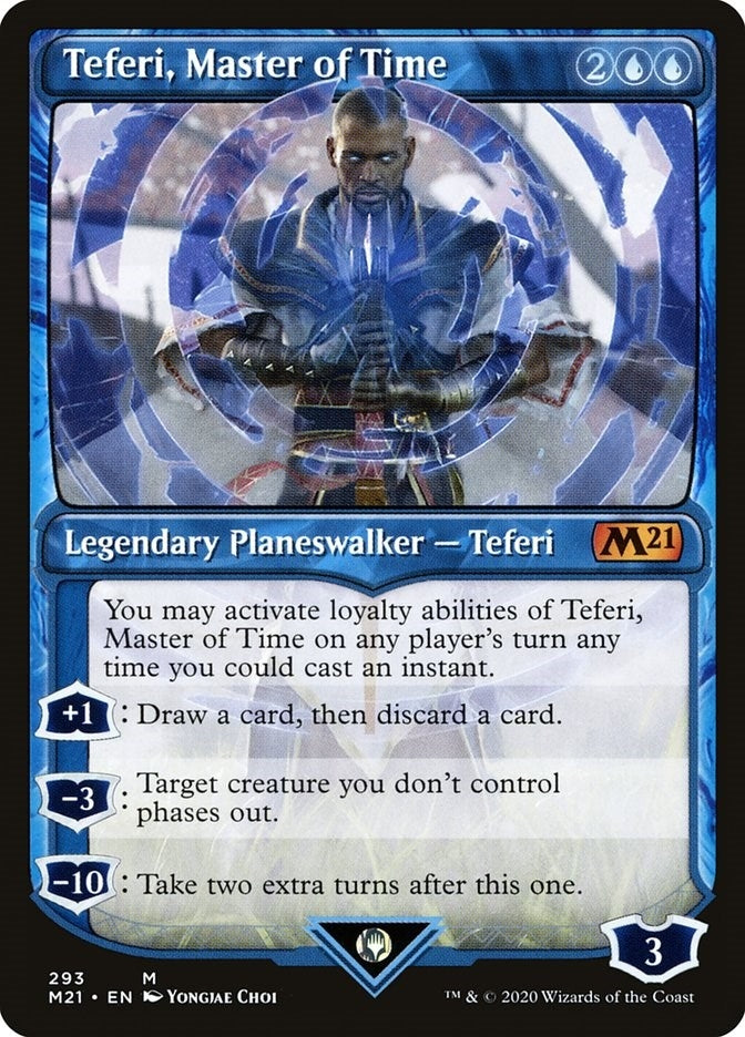 Teferi, Master of Time (Showcase) (293) (293) (Core Set 2021)