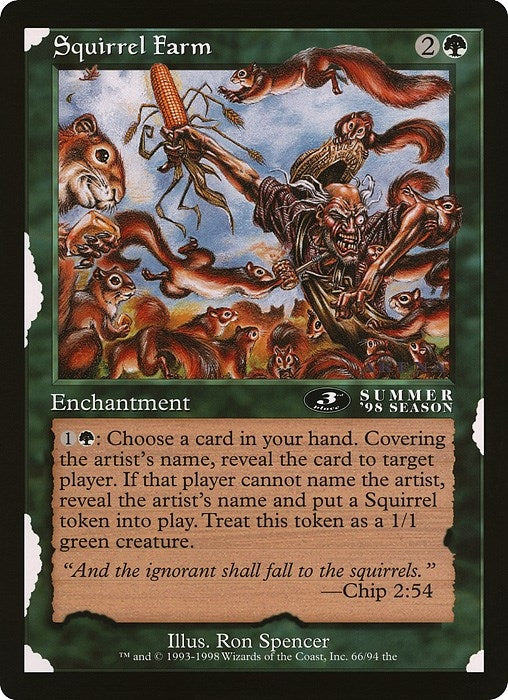 Squirrel Farm (3rd Place) (Arena League) (66) (Oversize Cards)