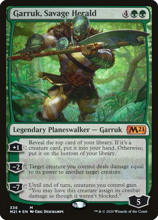 Garruk, Savage Herald (336) (Core Set 2021)