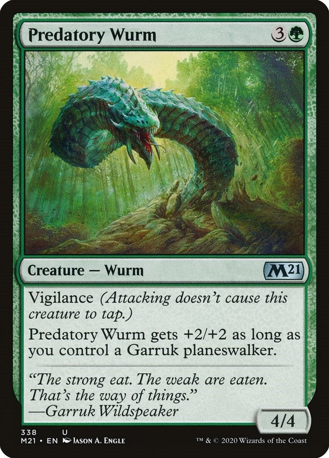 Predatory Wurm (338) (Core Set 2021)