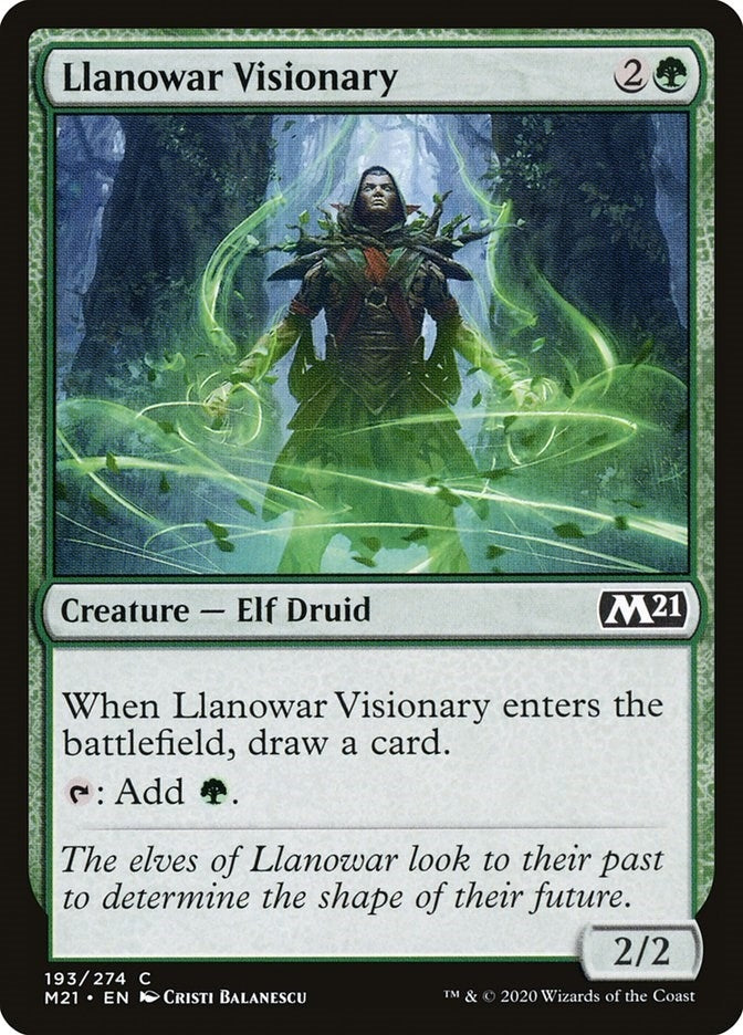 Llanowar Visionary (193) (Core Set 2021)
