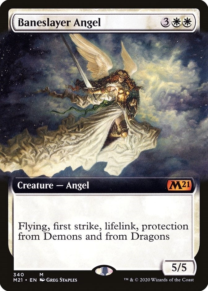 Baneslayer Angel (Extended Art) (340) (Core Set 2021)